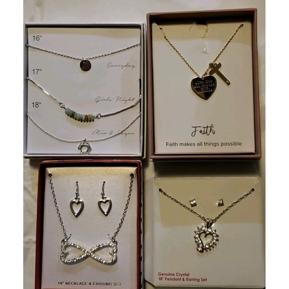 The Unbranded Brand Jewelry - 4 Boxed Necklace/Earring Sets